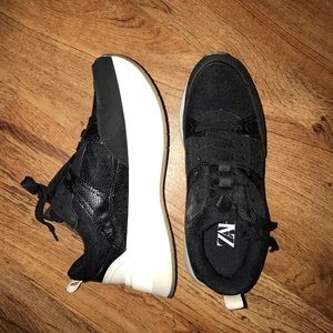 Zara Black Platform Sneakers